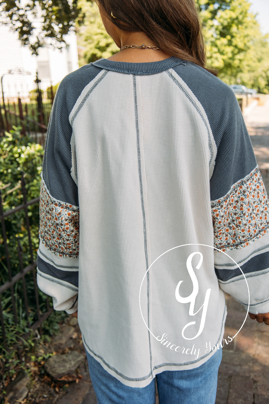 Wylder Top- Egg Shell Multi