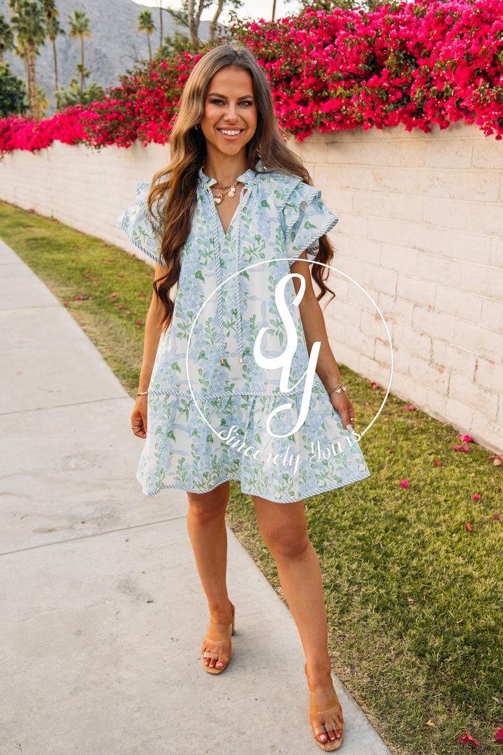 Sweet Magnolia Dress-Blue