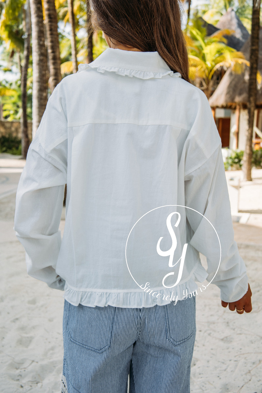 Around Town Blouse - Ivory