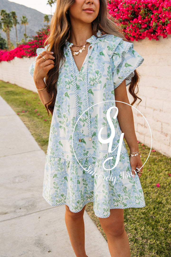 Sweet Magnolia Dress-Blue