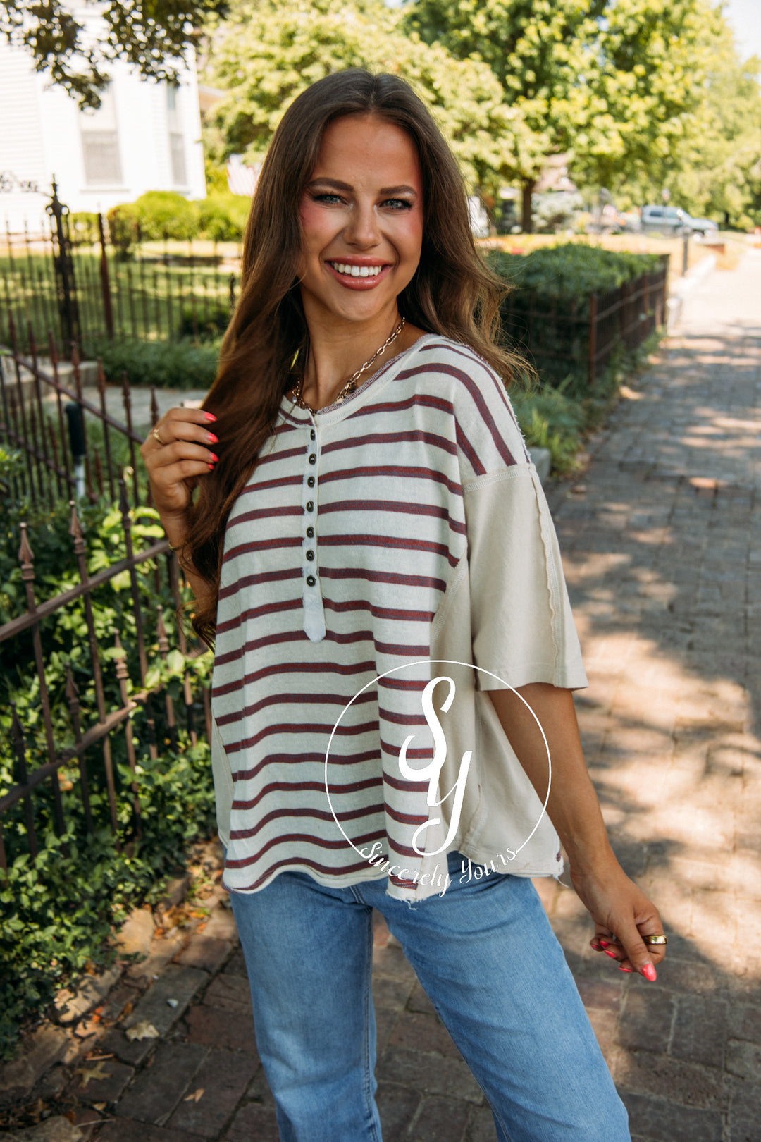 Class Act Top - Natural Burgundy