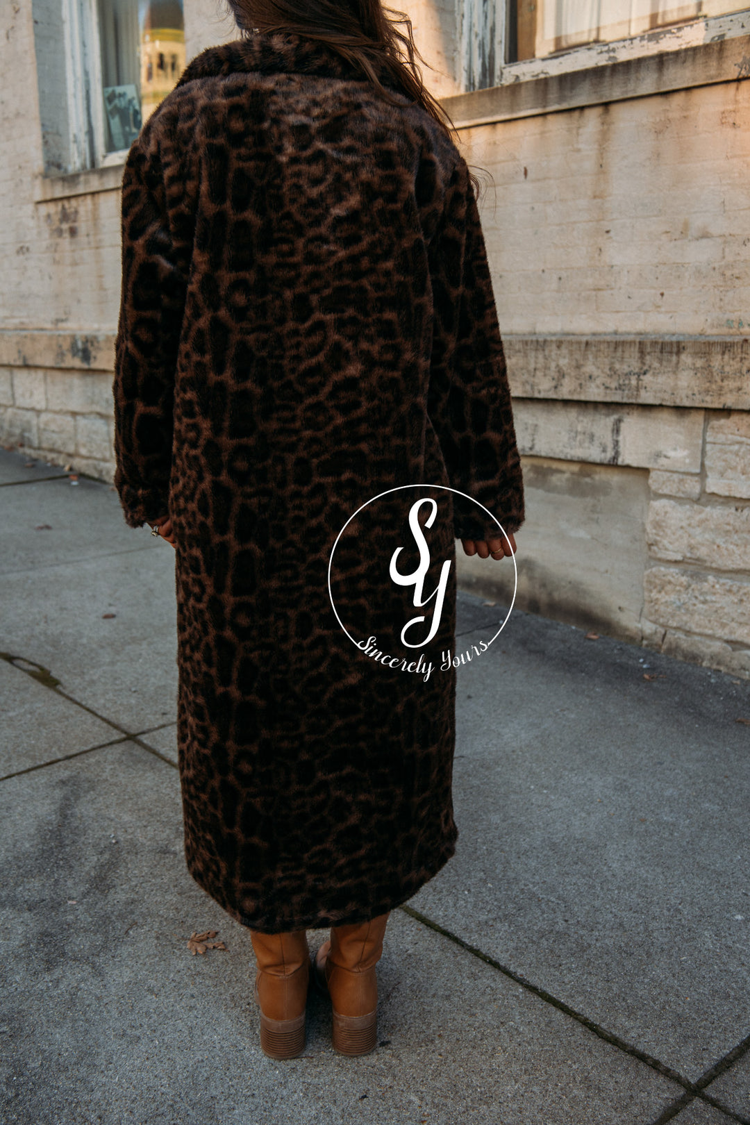Luxury Life Coat - Brown/Black Leopard