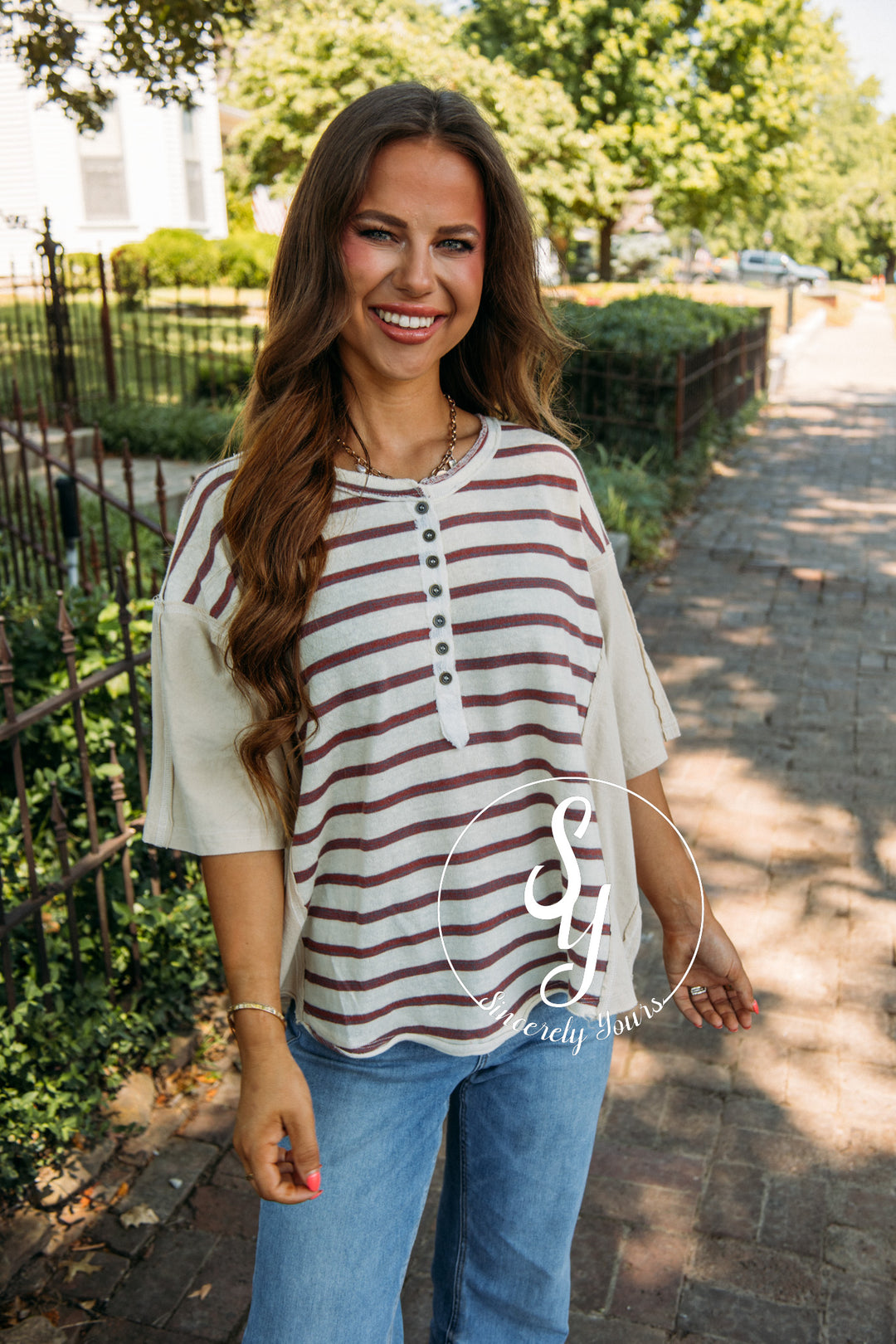 Class Act Top - Natural Burgundy
