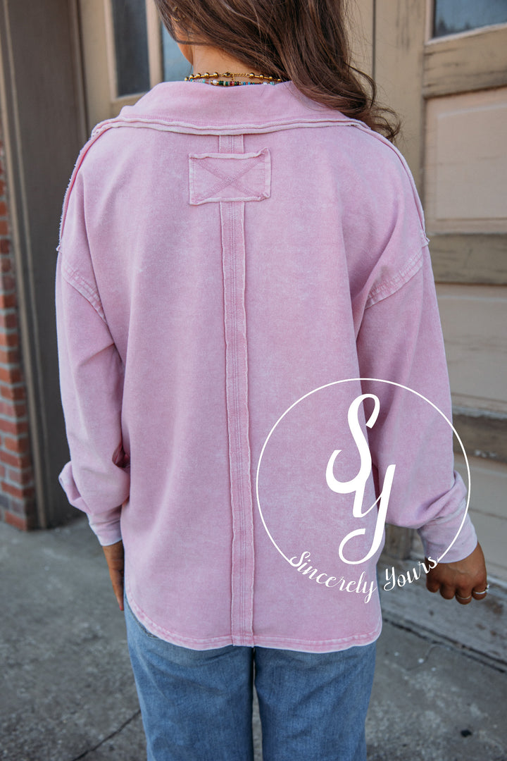 Shoreline Sanctuary Top-Pink