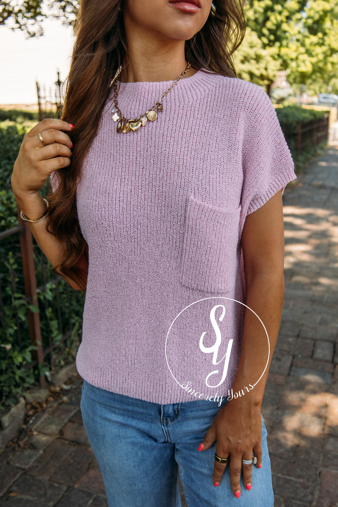 Cafe Meet Top-Light Pink