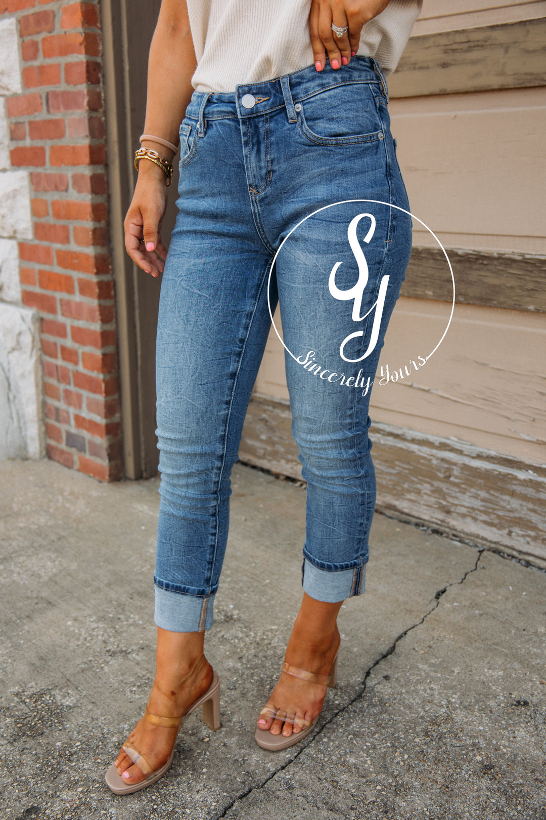 Dear John:  Blaire Cuffed Slim Straight Denim - Radiohead