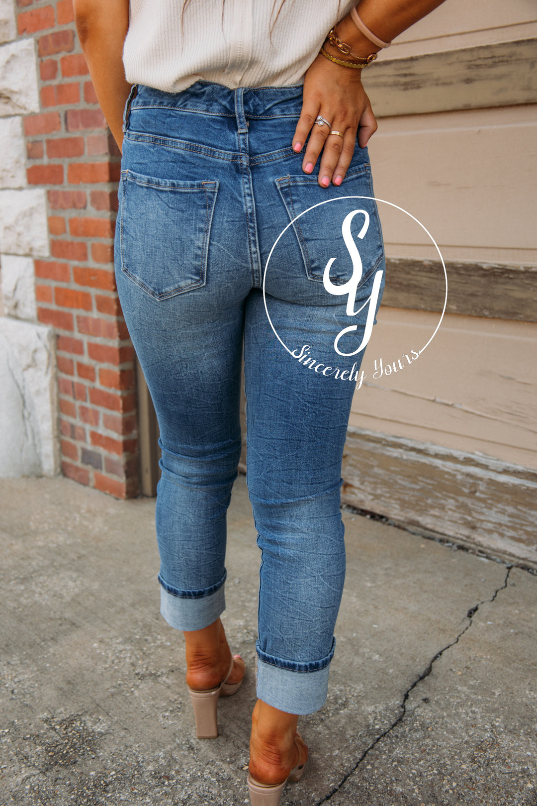 Dear John:  Blaire Cuffed Slim Straight Denim - Radiohead