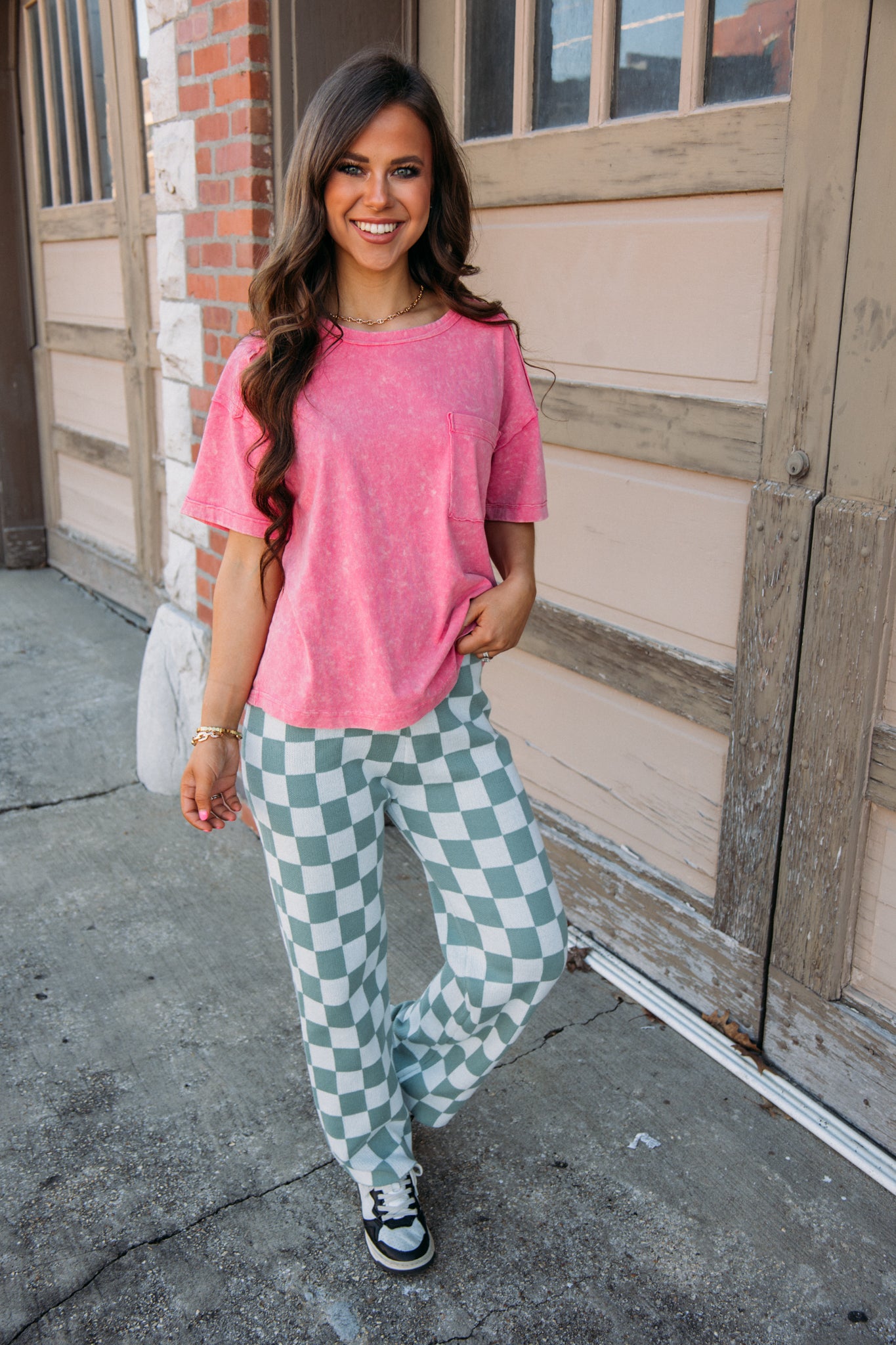 Checkered Past Pants - Green/Cream – Sincerely Yours