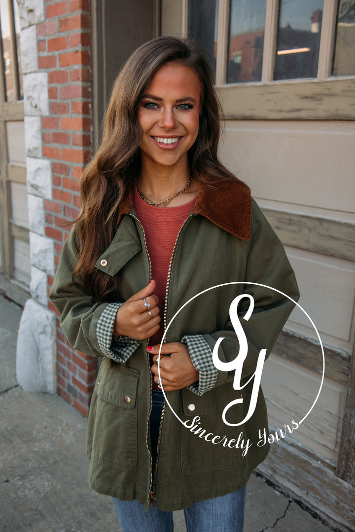 Going Out Chore Jacket - Light Olive