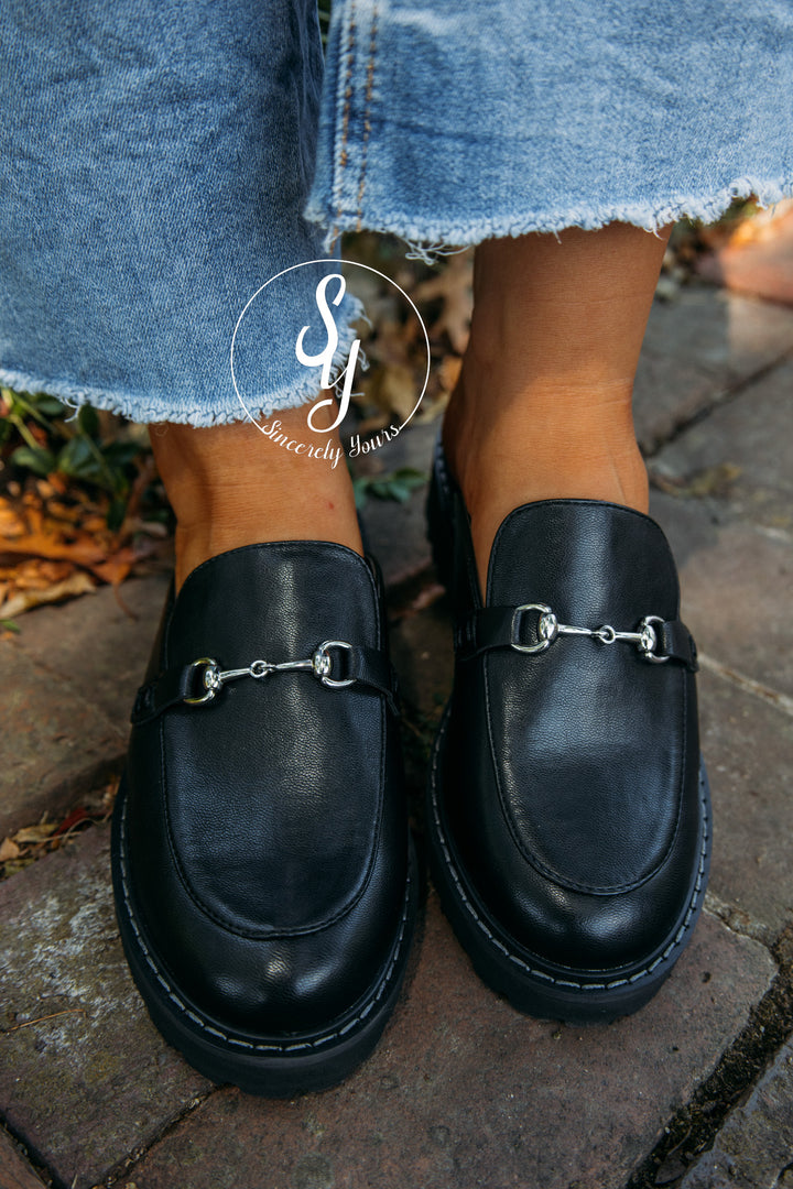 Darcy Mule- Black Smooth
