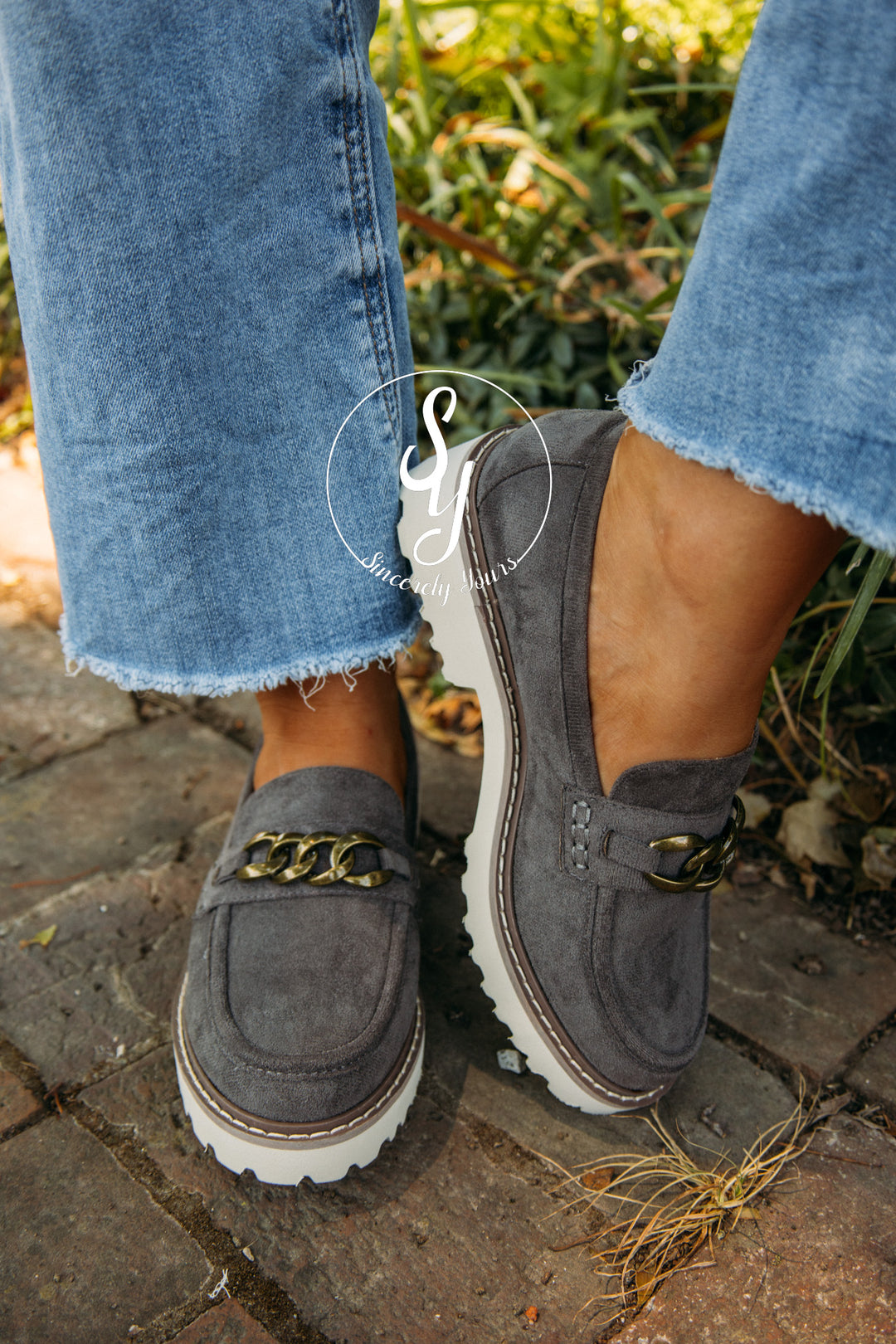 Sienna Loafer- Light Grey