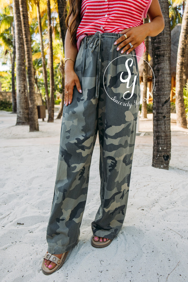 Tie It Here Camo Pant - Camo