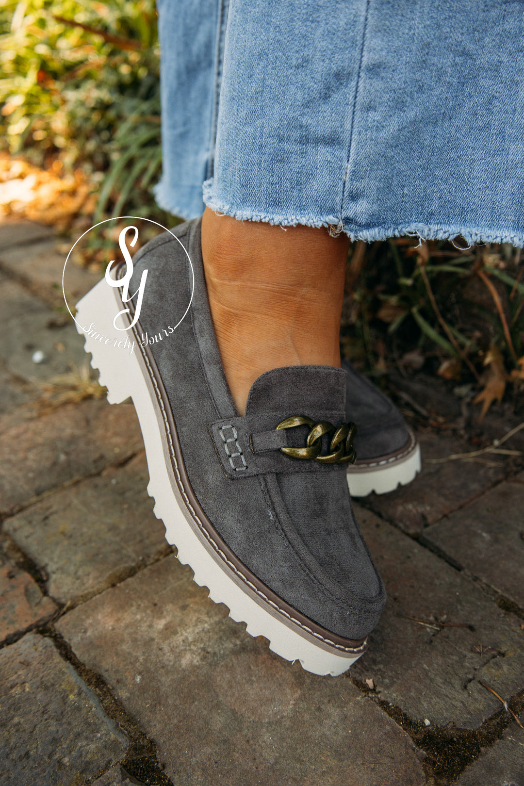 Sienna Loafer- Light Grey