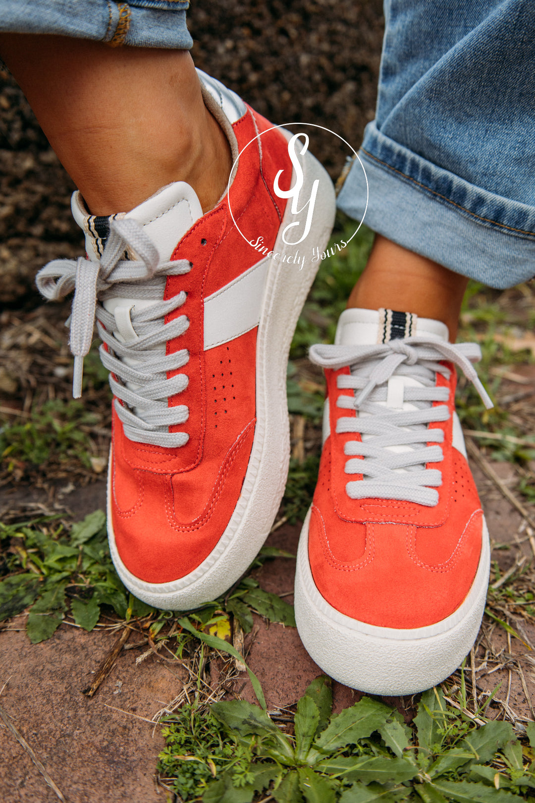 Bright Moment Sneaker - Coral Suede