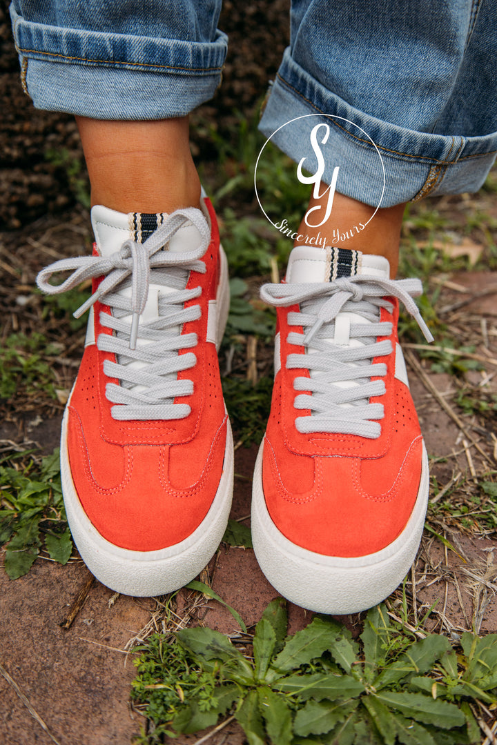 Bright Moment Sneaker - Coral Suede