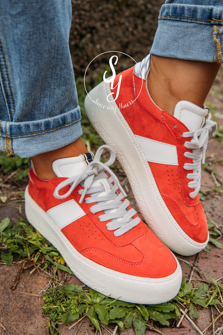 Bright Moment Sneaker - Coral Suede