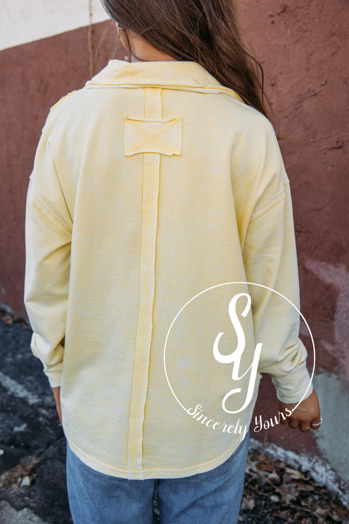 Shoreline Sanctuary Top- Yellow