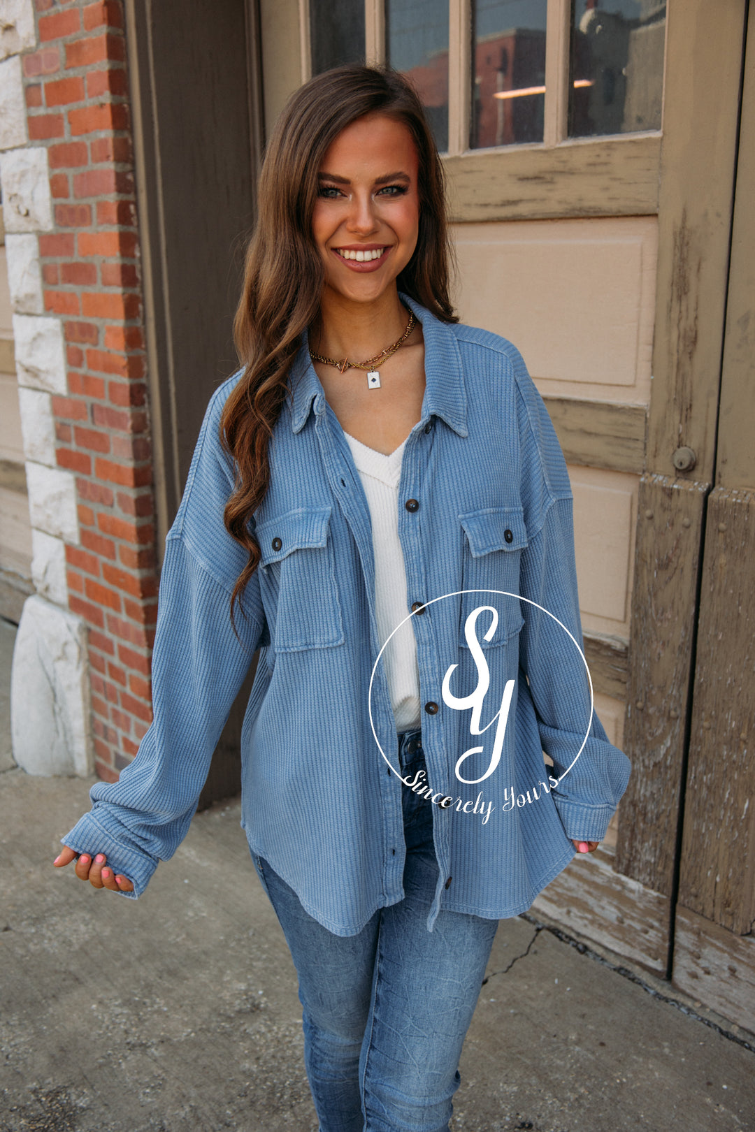 Morning Breeze Jacket - Gray Blue