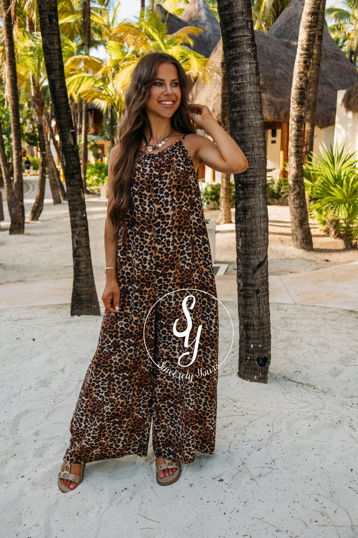 Animal Love Jumpsuit - Leopard