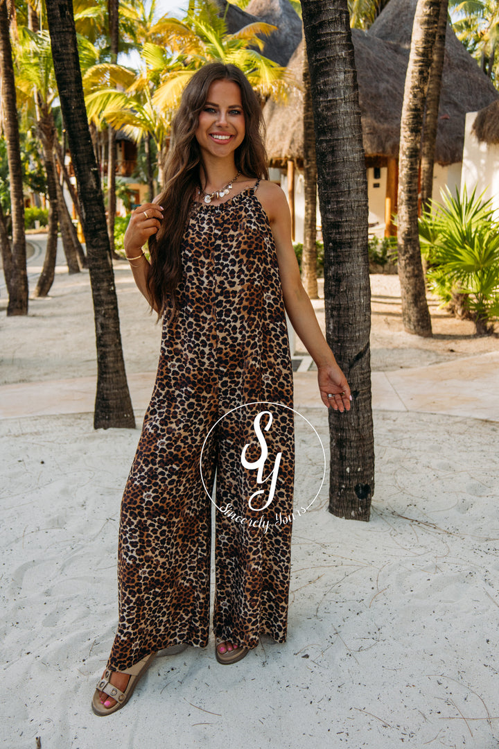 Animal Love Jumpsuit - Leopard