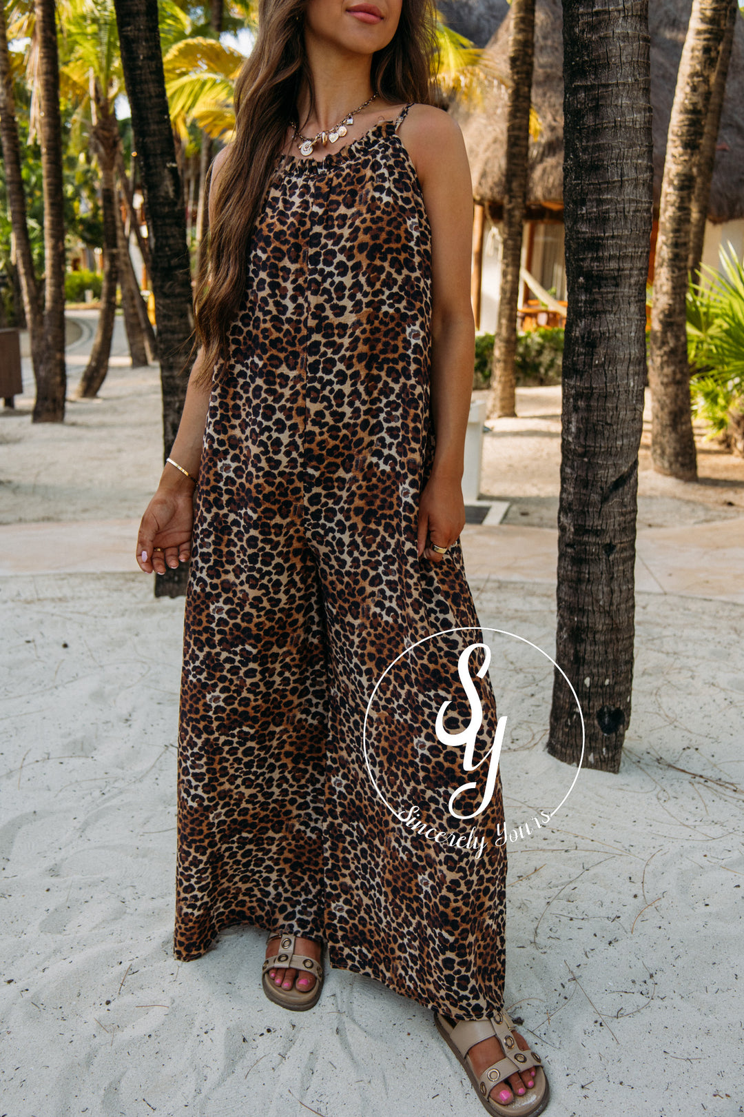 Animal Love Jumpsuit - Leopard