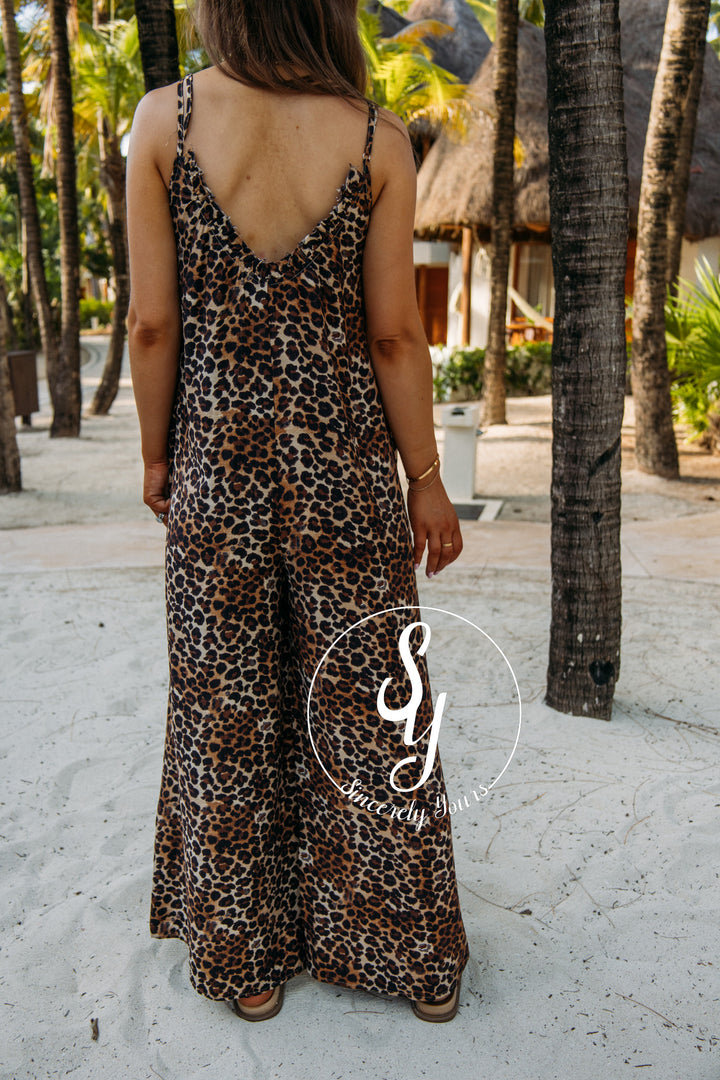 Animal Love Jumpsuit - Leopard