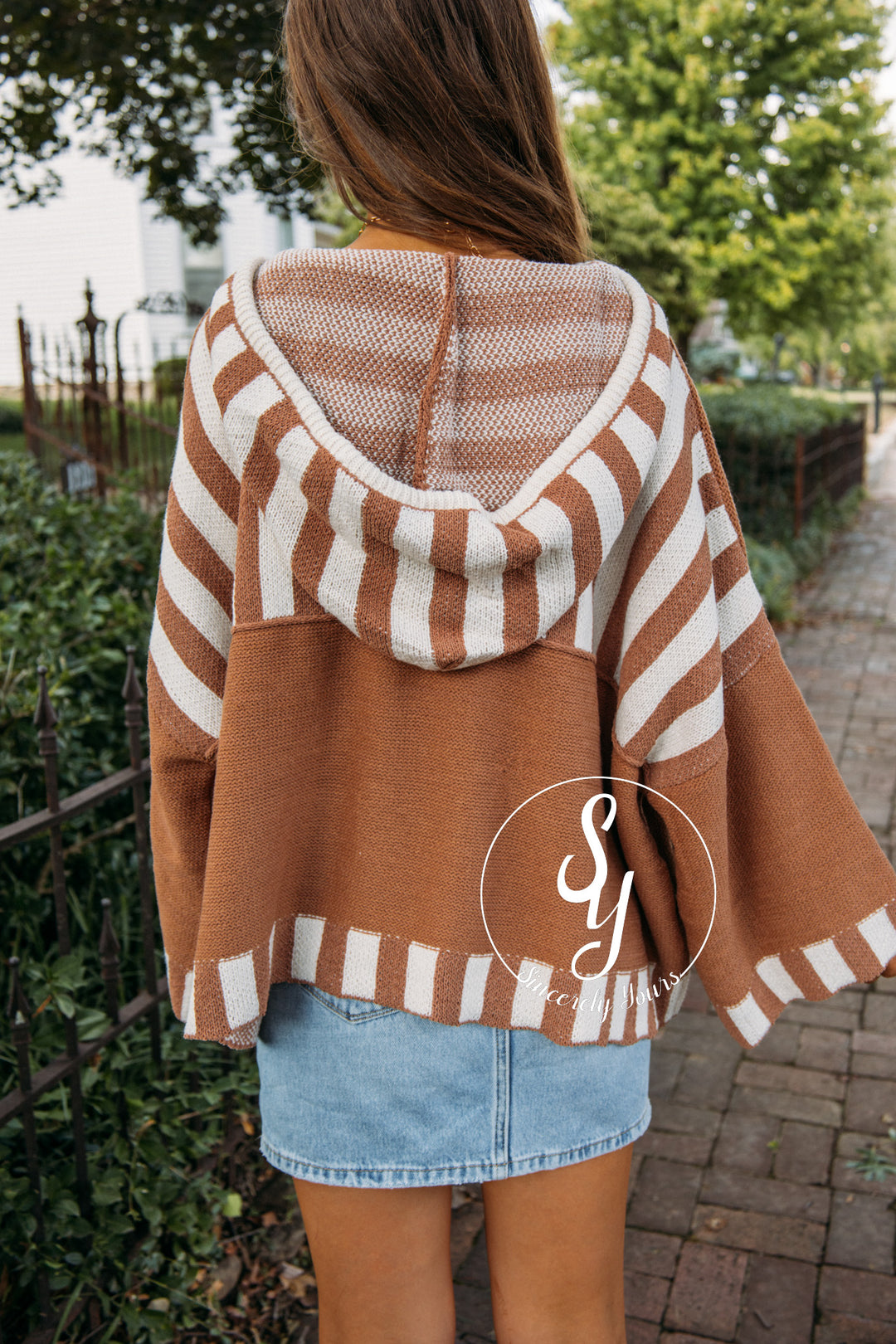 Along The Path Sweater- Rust