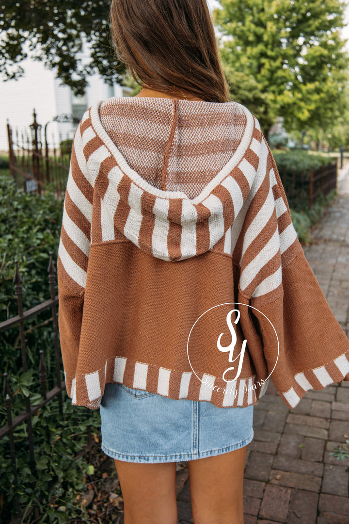 Along The Path Sweater- Rust