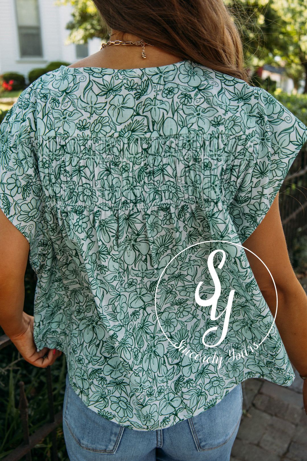 Fiesta Bloom Top-Green