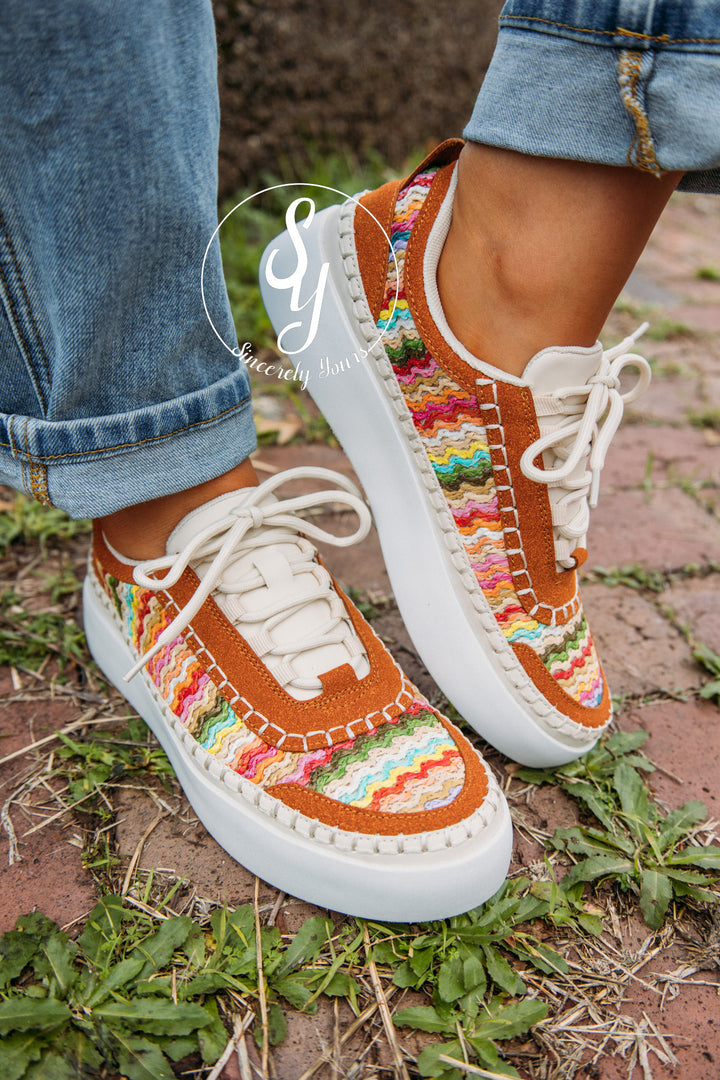 Rainbow Feels Sneaker - Purple Combo