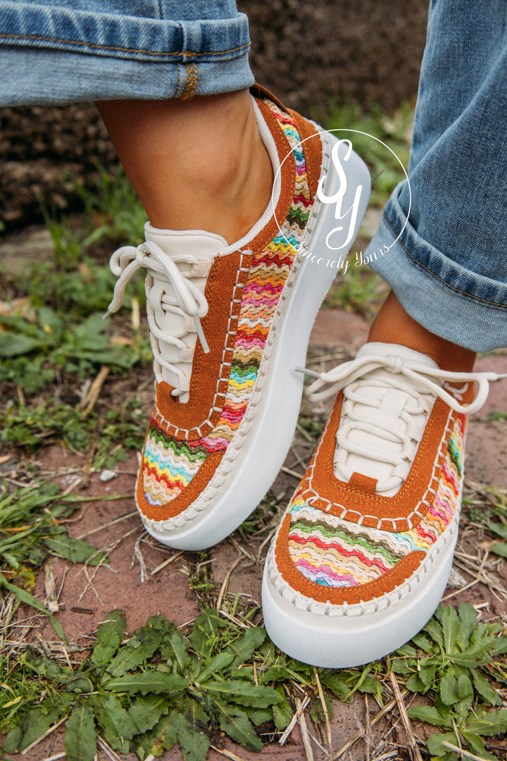 Rainbow Feels Sneaker - Purple Combo