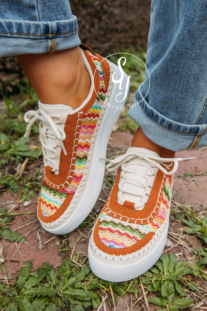 Rainbow Feels Sneaker - Purple Combo