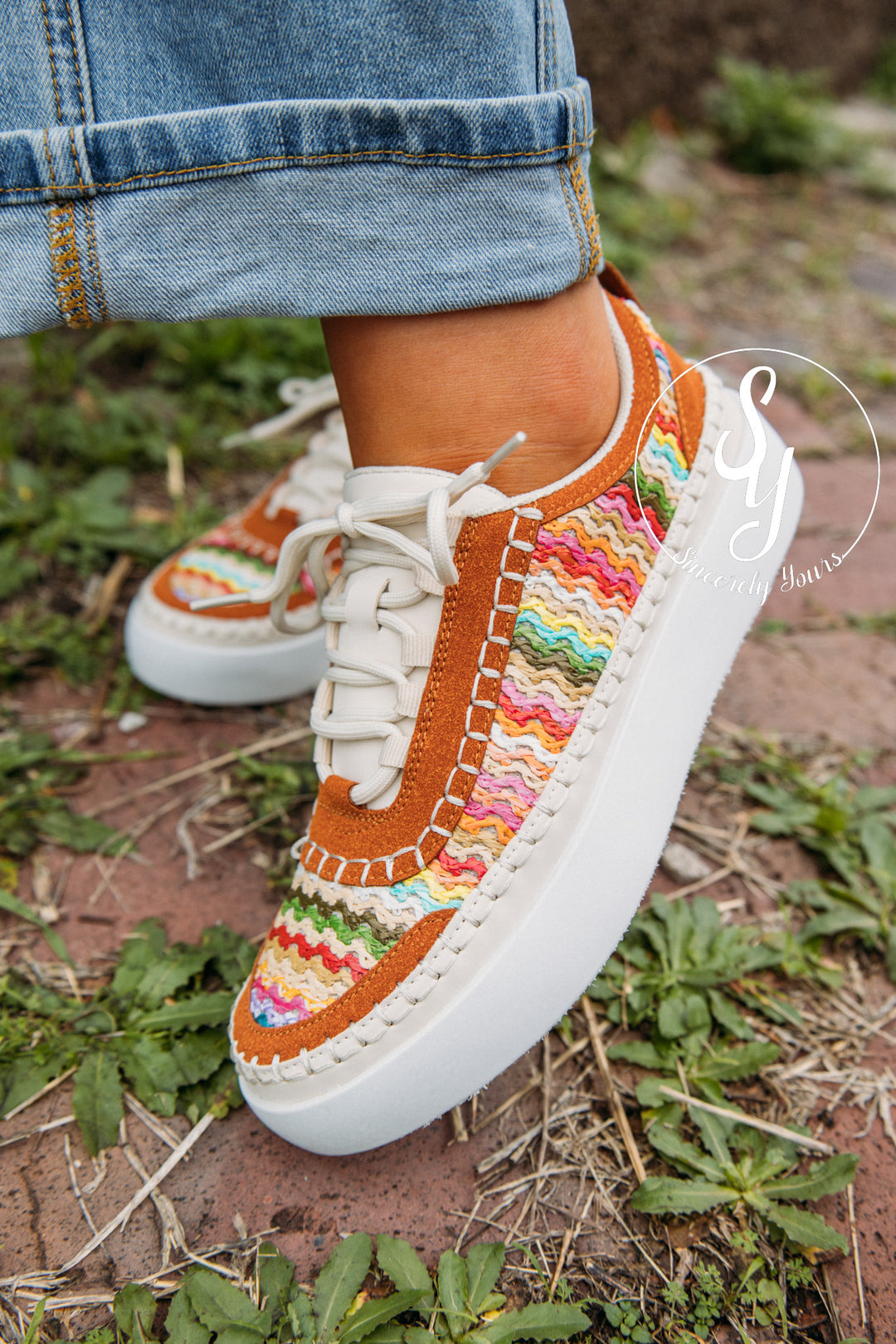 Rainbow Feels Sneaker - Purple Combo