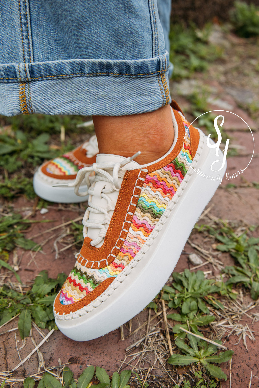 Rainbow Feels Sneaker - Purple Combo