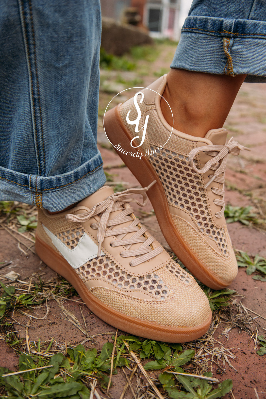 Tesni Sneaker - Raffia