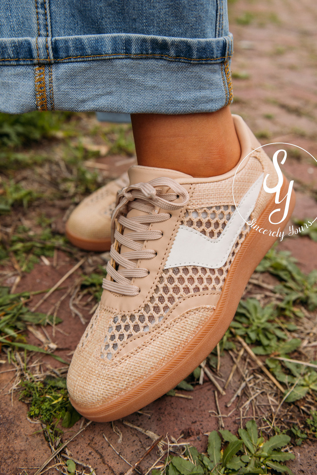Tesni Sneaker - Raffia