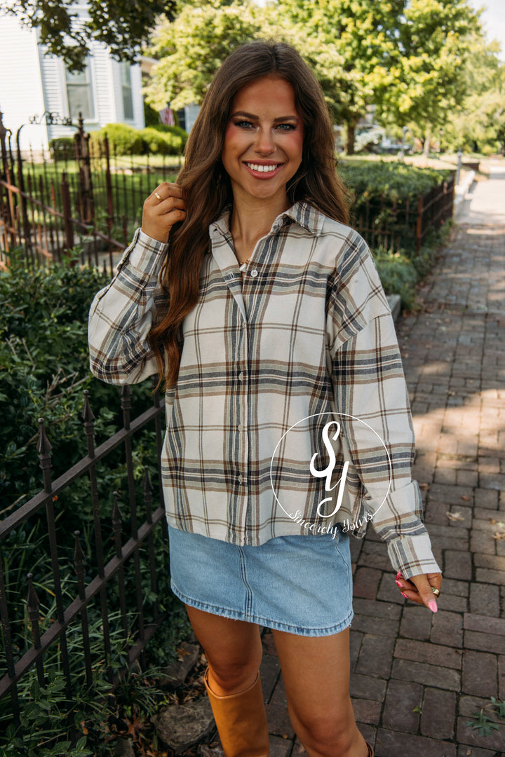 Bonfire Night Top- Khaki