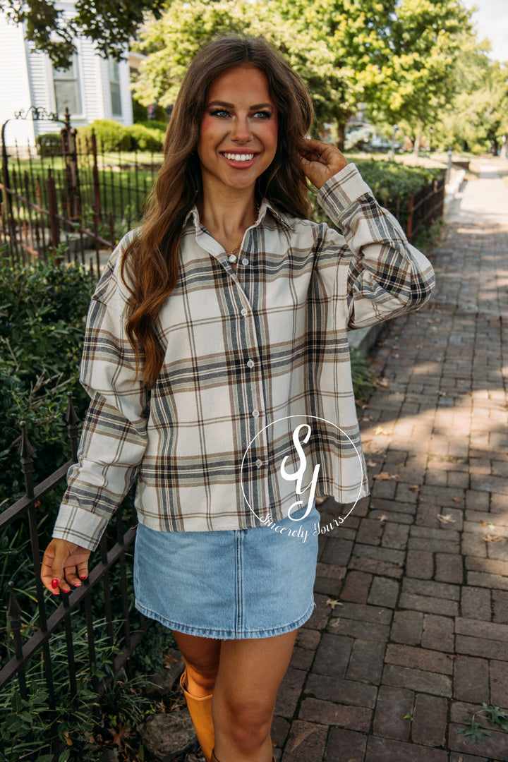 Bonfire Night Top- Khaki