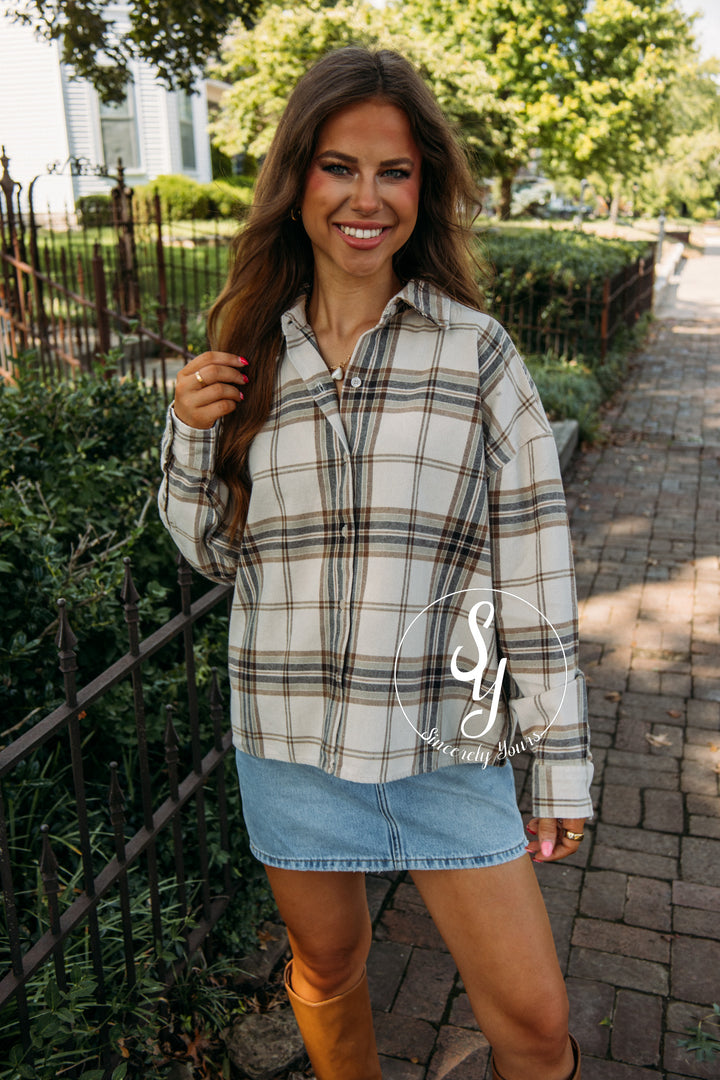 Bonfire Night Top- Khaki