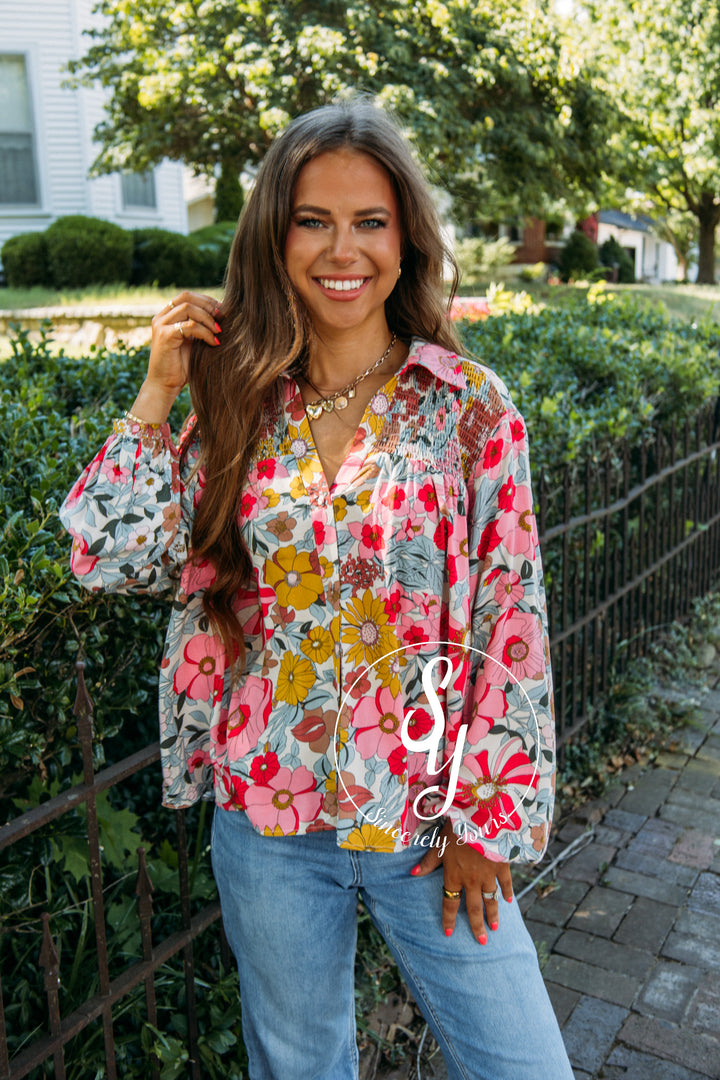 Brynlee Life Top- Rose