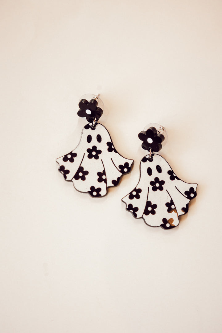 Flower Ghost Earrings