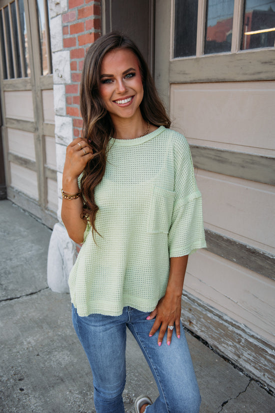 Brunch Babe Top - Electric Green