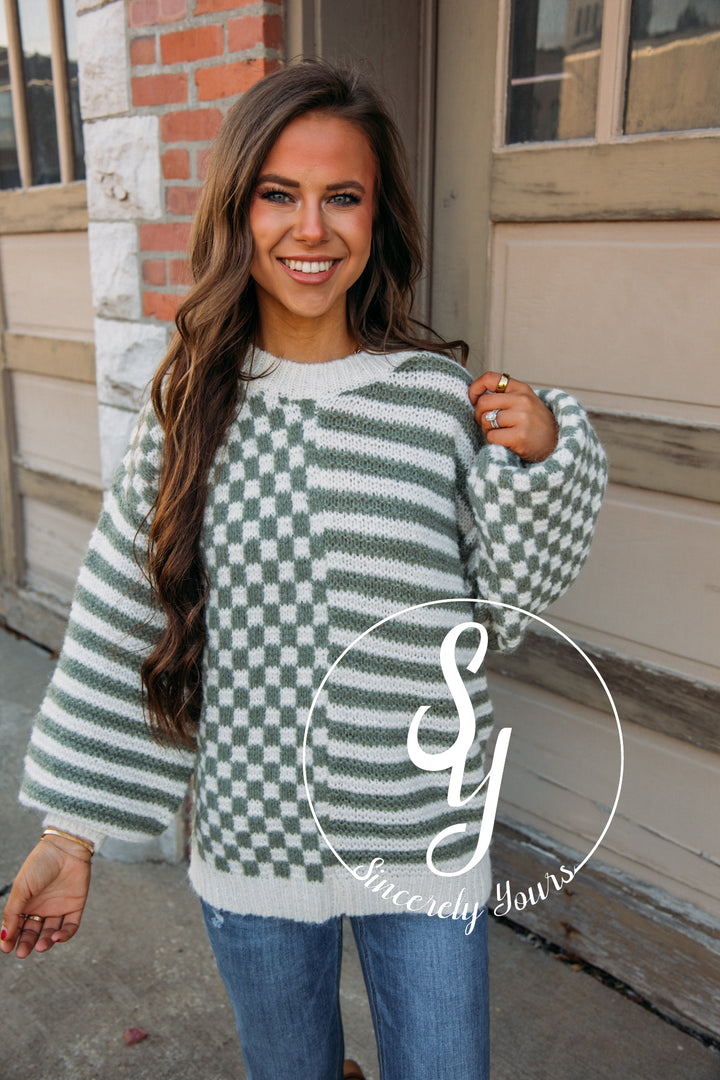 Decisions Sweater - Olive