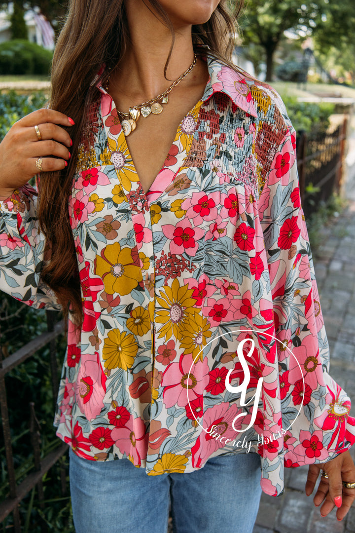 Brynlee Life Top- Rose