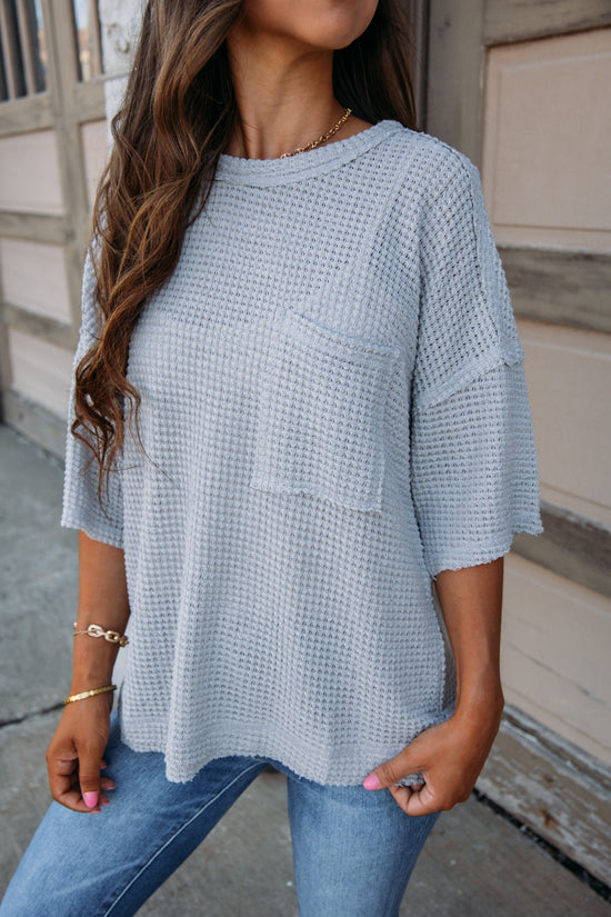 Brunch Babe Top - Gray
