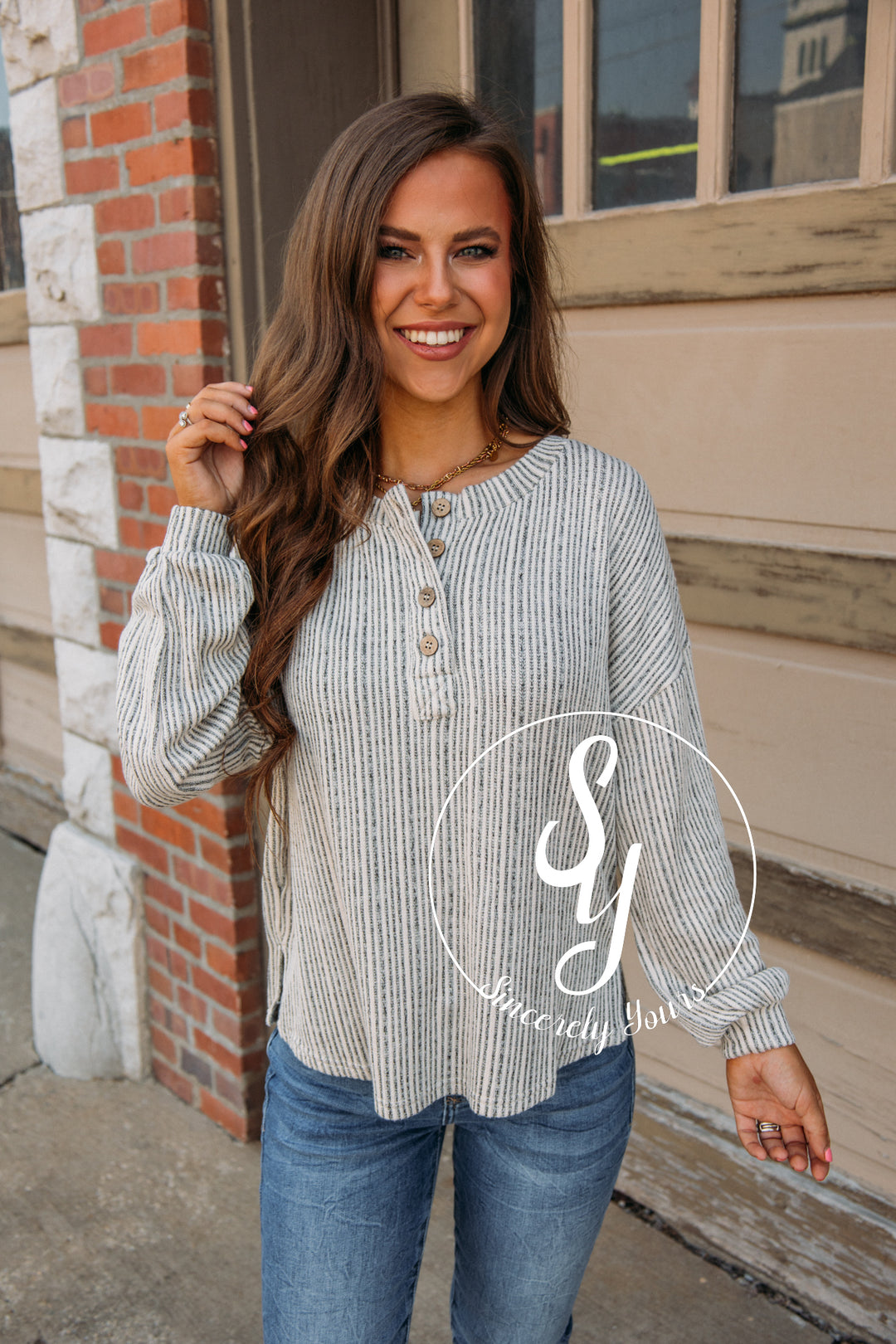 Side to Side Top - Taupe