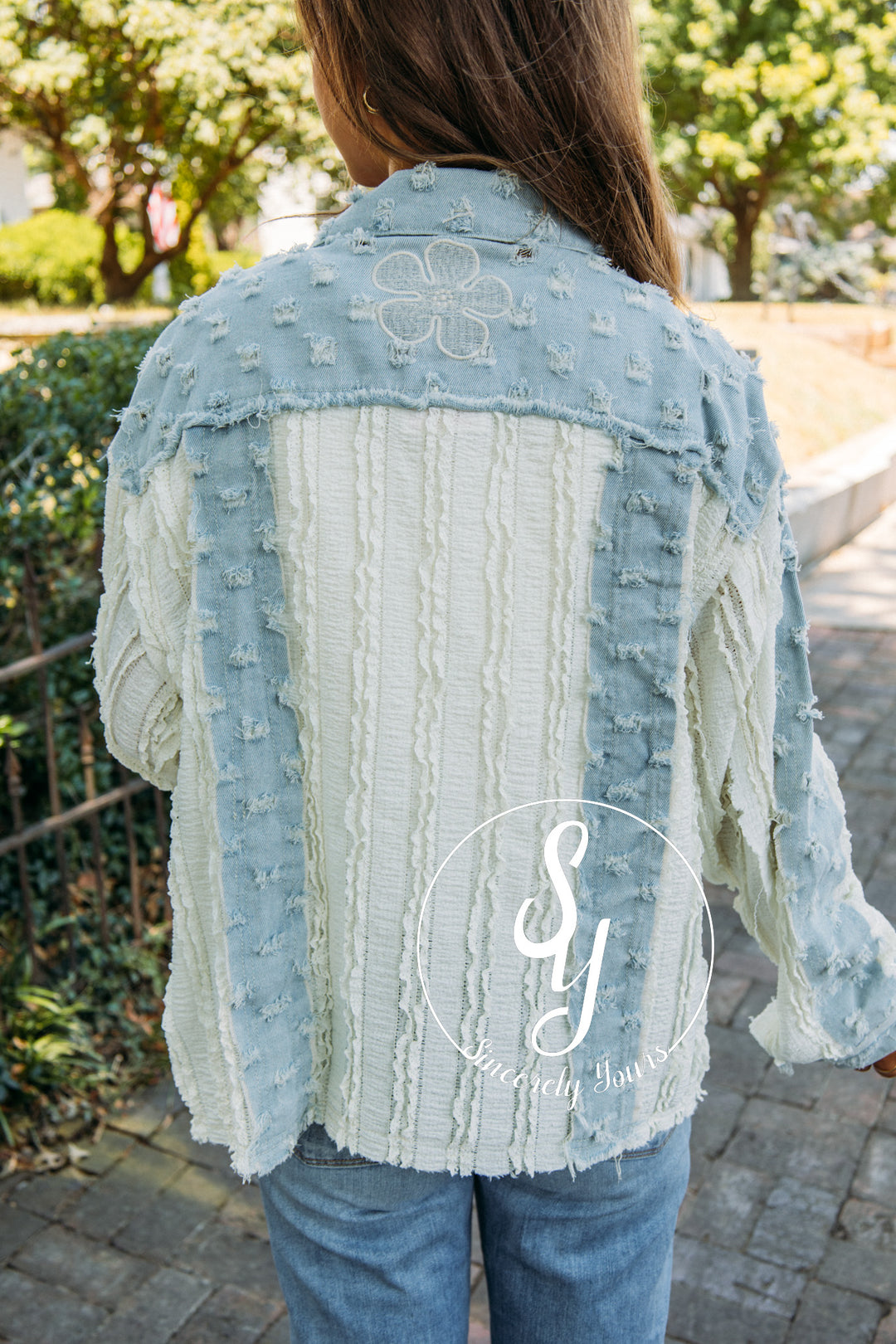 Southern Charm Outerwear- Light Denim