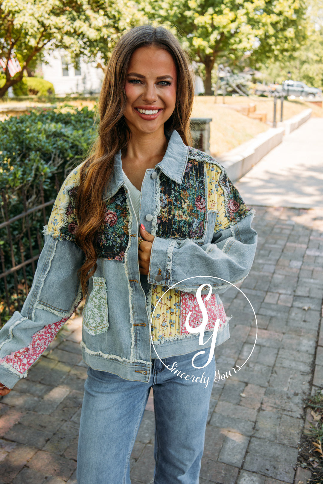 Fall Comfort Jacket - Denim Multi