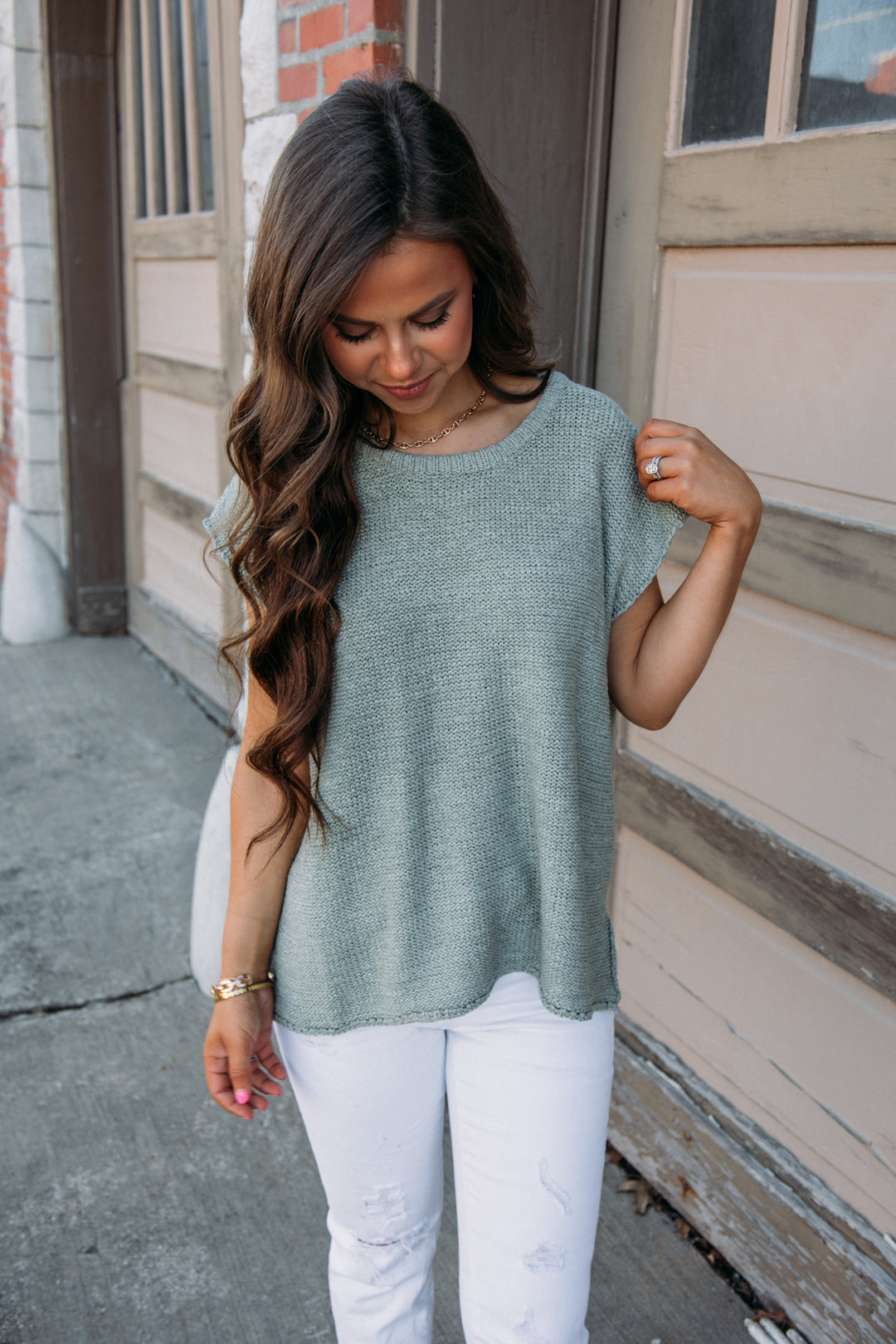 Spring Feels Sweater - Sage