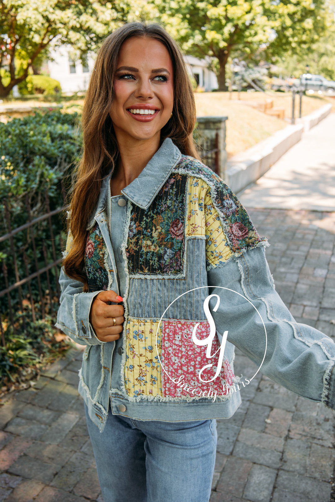 Fall Comfort Jacket - Denim Multi